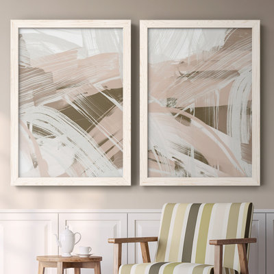 Toile encadrée Earthtone Swipe I-Premium - prête à être accrochée