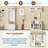 4-in-1 Multi-functional Hall Tree With Coat Rack, Bench, Shoe Cubbies And Open Compartments-43828777