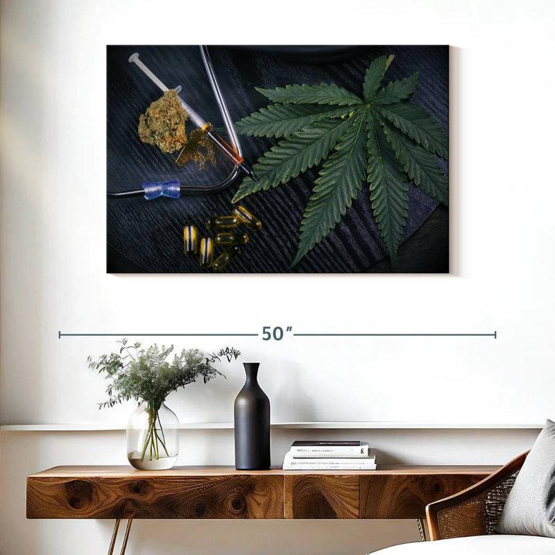 Senne Medicinal Marijuana Leaf, 26" H x 39" W