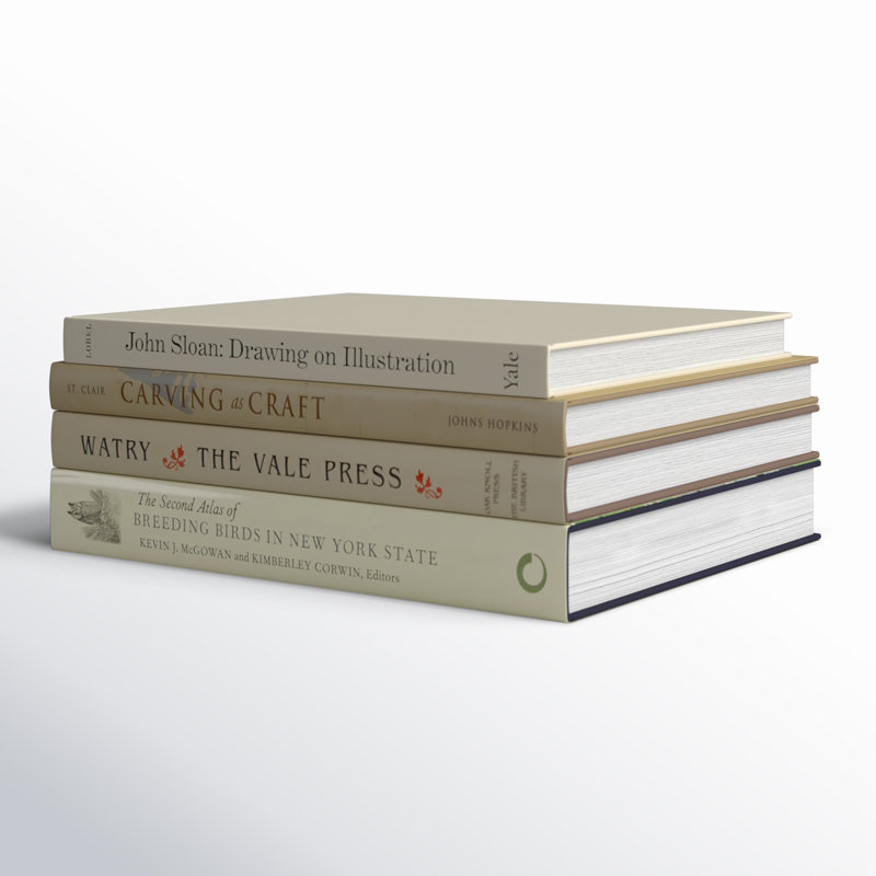 Decorative Books - Buttercream Coffee Table Stack - 4 Cream Books