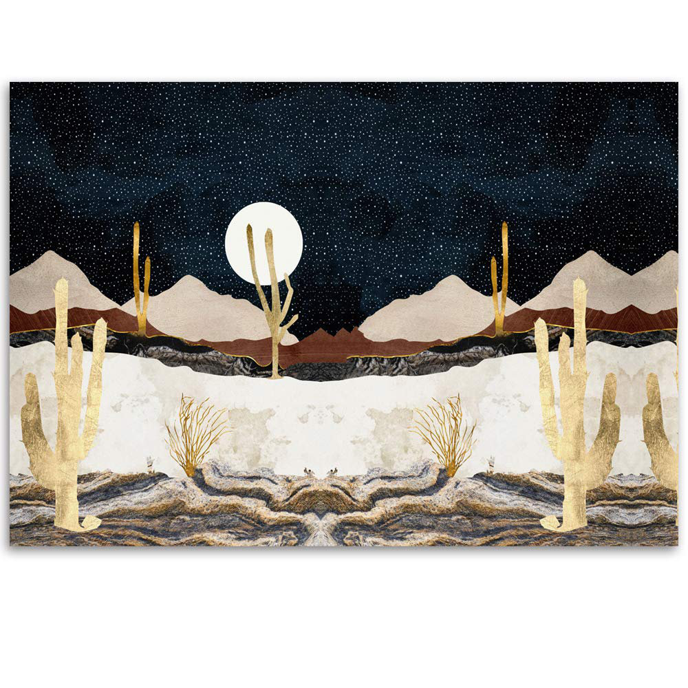 Abstract Mountains Peel & Stick Border IDEA4WALL 