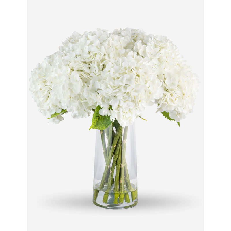 Cultivated Interiors Polyethylene (PE) Arrangement in Vase, White