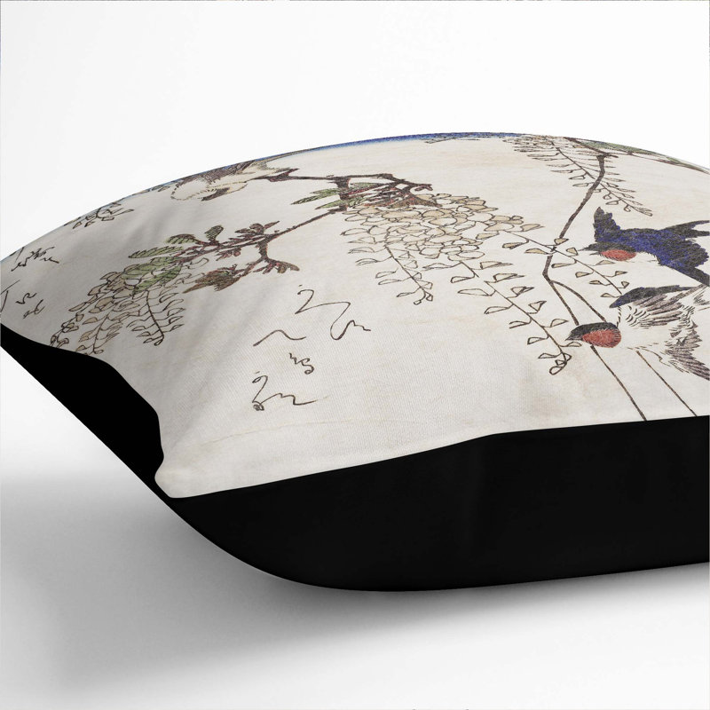 Square Throw Cushion, 55cm H x 55cm W x 20cm D, Black