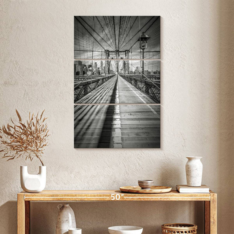 Lilie Brooklyn Bridge Shadow, 38" H x 24" W