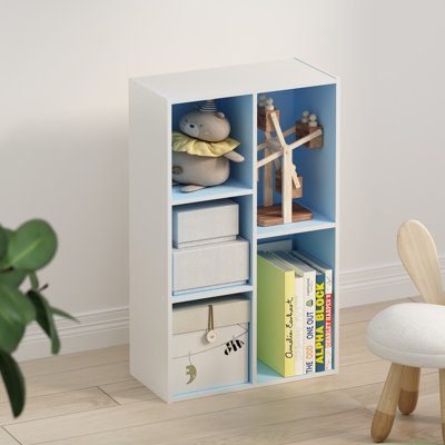 Bibliothèque de rangement Furinno Tomi, bibliothèque, 5 cubes, bleu clair