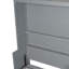 Grand lit escamotable mural avec placard, gris