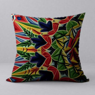 Floral Reversible Throw Pillow