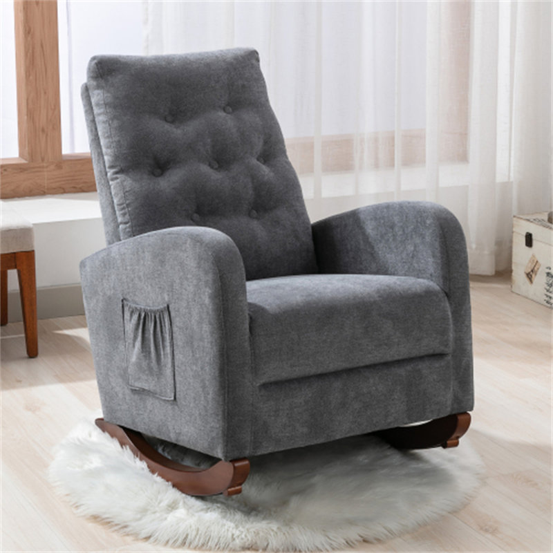 Fauteuil inclinable simple avec fauteuil japonais, Gris antique