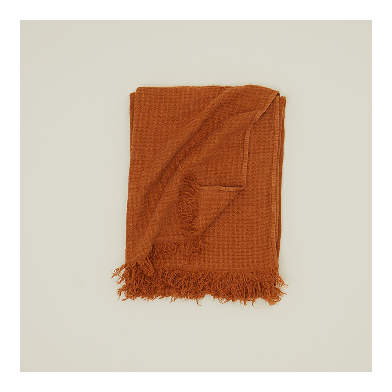 Simple Throw Blanket, Terracotta, 70" L x 50" W