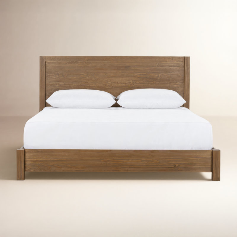 Modica Pine Wood Bed, Queen, Honey Brown