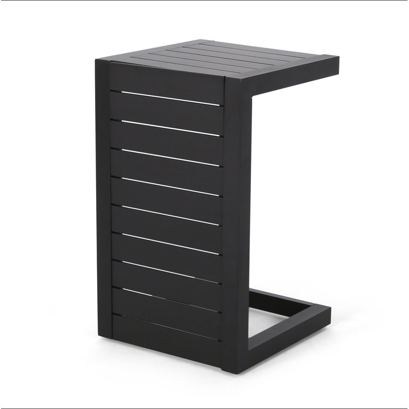 Cape Coral Alu C-Shaped Table Grey, Black
