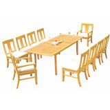 Osborne Outdoor 11 - Piece Teak Dining Set