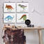 Éducatif, ensemble d'art sur toile 4 types de dinosaures par Brett Blumenthal-1799603182