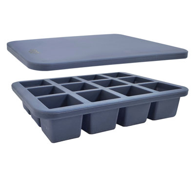 Silicone (1") Ice Cube Tray w/ Lid