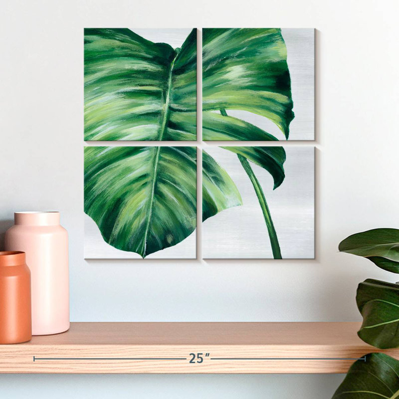 Harnek feuille tropicale II, H 18 po x l 18 po