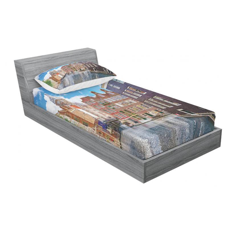 Ensemble de draps en microfibre Amsterdam, Ensemble de draps pour lit simple TG + un drap-hou