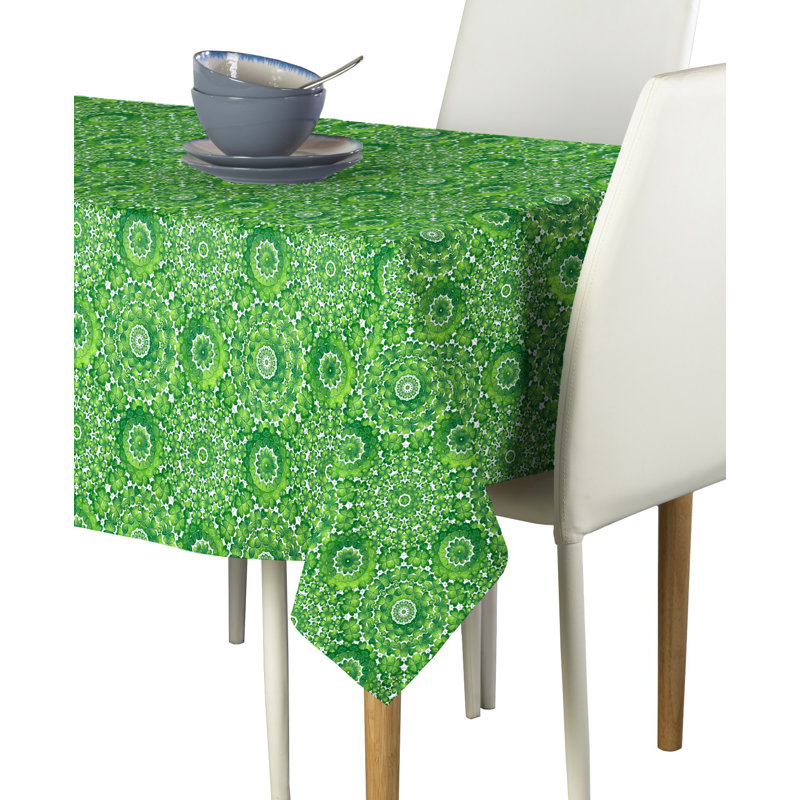 Arja Geometric St. Patrick's Day Tablecloth, 120" x 60"