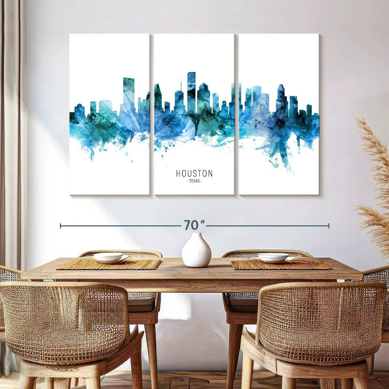 Nicci Houston Texas Skyline VII, H 42 po x l 65 po