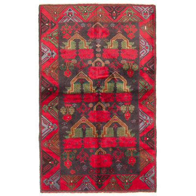 Rizbaft Black Rug 3'7" x 5'10"