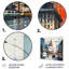 Mid-Century bleu Mid-Century Metropolis I - impression sans cadre sur métal-6618694