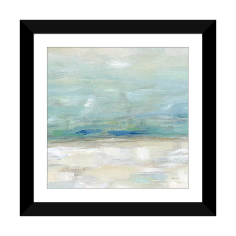 «Skyline II», reproduction sur toile, Papier d'art encadré noir, Blanc, H 24 po x l 24 po x P 1 po