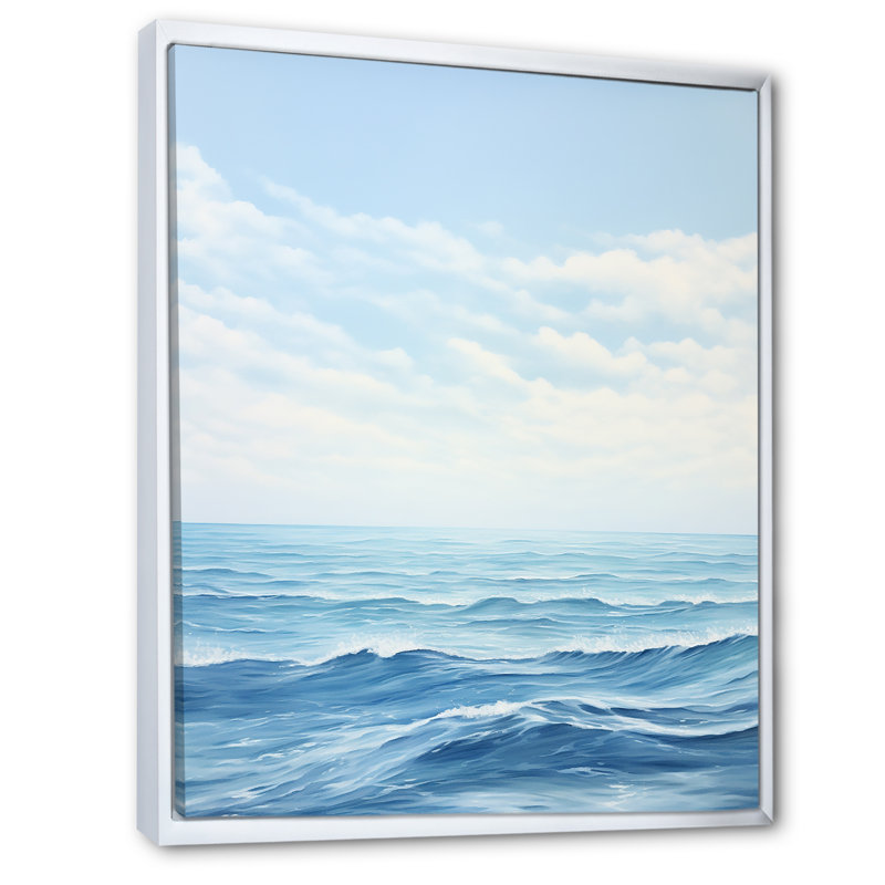 Océan Infinity Dreamscape II sur toile, H 32 po x l 16 po x P 1 po, Cadre flottant blanc