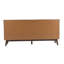 Buffet Cid Estele, 3 portes, bois brun wengé 71 pouces