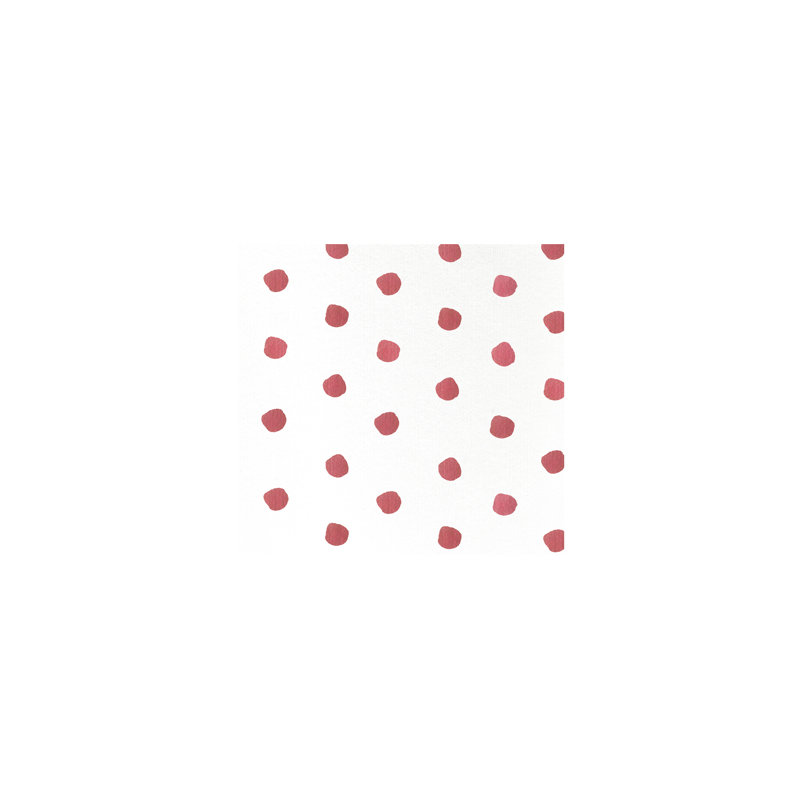 Papersoft Spunlace Polka Dots Square Napkin, Red, 10" Square