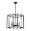 Lustre tambour unique à 6 lumières