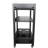 Ahseem Faux Marble with Wood Kitchen Buffet Serving Cart