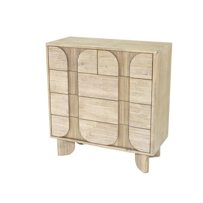 Hina 5-Drawer Acacia Chest