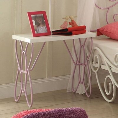 Modern Contemporary Home Bed Room Utility Night Stand White & Light Purple Finish -  Red Barrel StudioÂ®, 96D6259F736E4A68B833C9FC4D84EB22