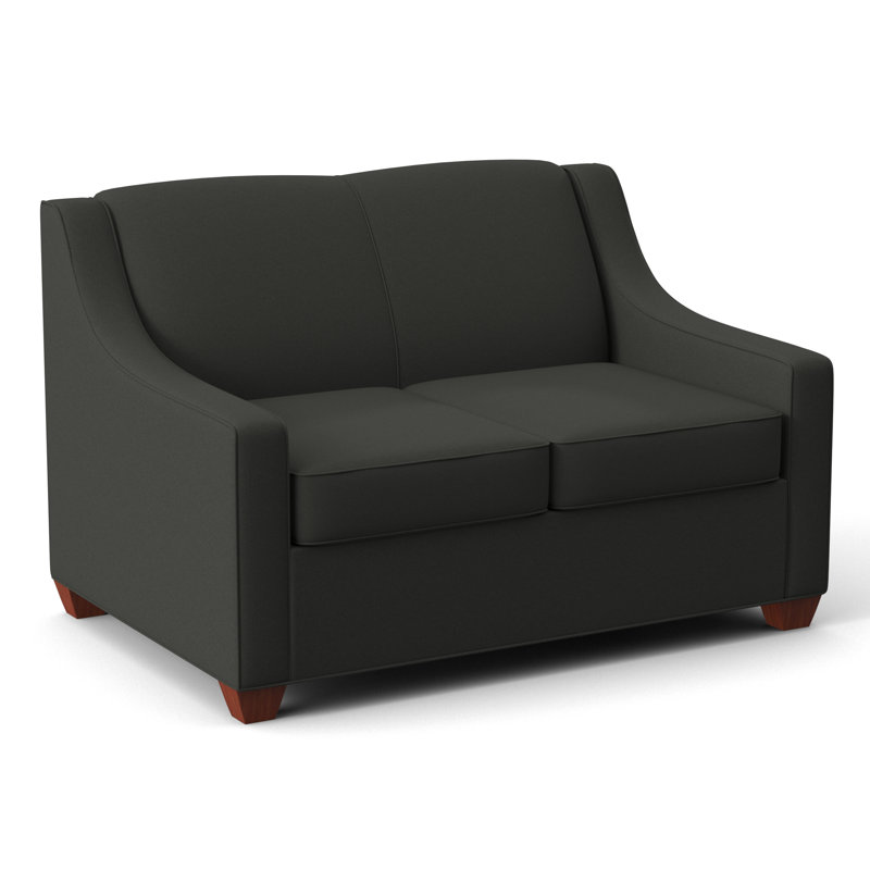 Phillips 52" Square Arm Loveseat with Reversible Cushions, BM Cherry, Dorset Charcoal