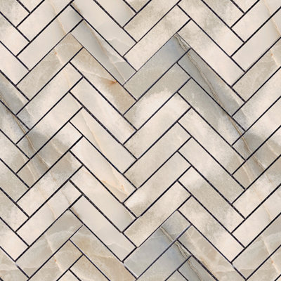 Noiseette polie à chevrons 1X4