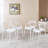 Plastic Dining CHAIR 4PCS white
