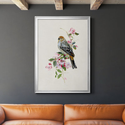 «Spring Song Goldfinch», peinture sur toile encadrée