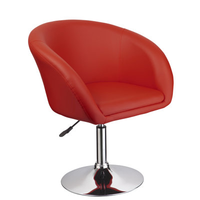 Torrington Faux Leather Swivel Barrel Chair
