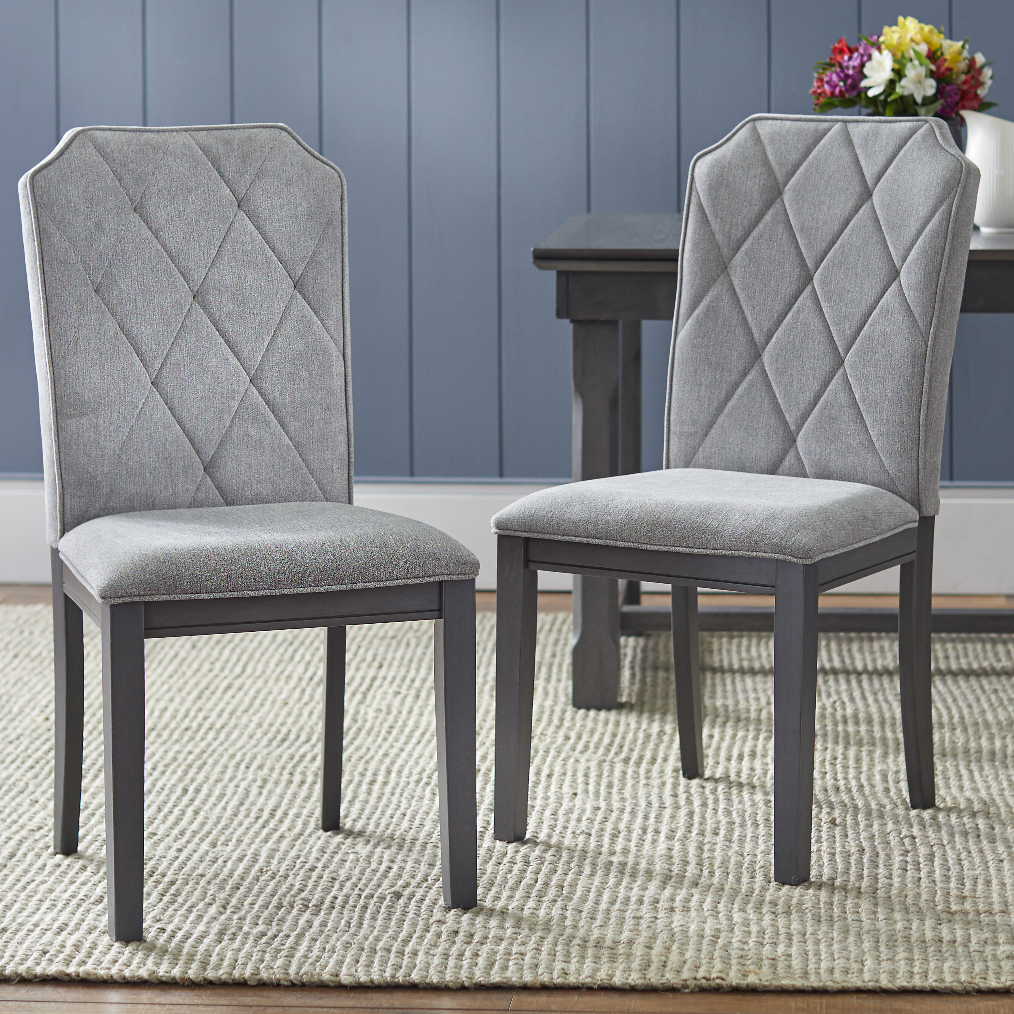 Wayfair fabric best sale dining chairs