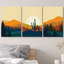 «Southwest Desert Plant Mountain Landscape Nature», impression numérique sur toile 3 pièces-94433892-119461085-94433891