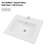 24'' Ceramic Single Bathroom Vanity Top with Sink