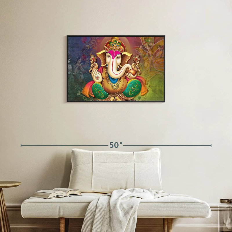 Adella Hindu Deity Ganesh, 21" H x 31" W