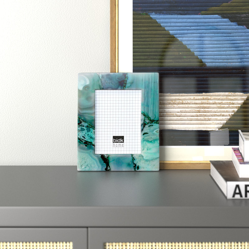 Delmy Green Picture Frame, 10" H x 8" W x 1" D