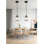 Luminaire suspendu moderne en cristal réglable avec ampoule à DEL à intensité variable, plafonnier à grappe simple pour îlot de cuisine, salle à manger, vestibule et salon