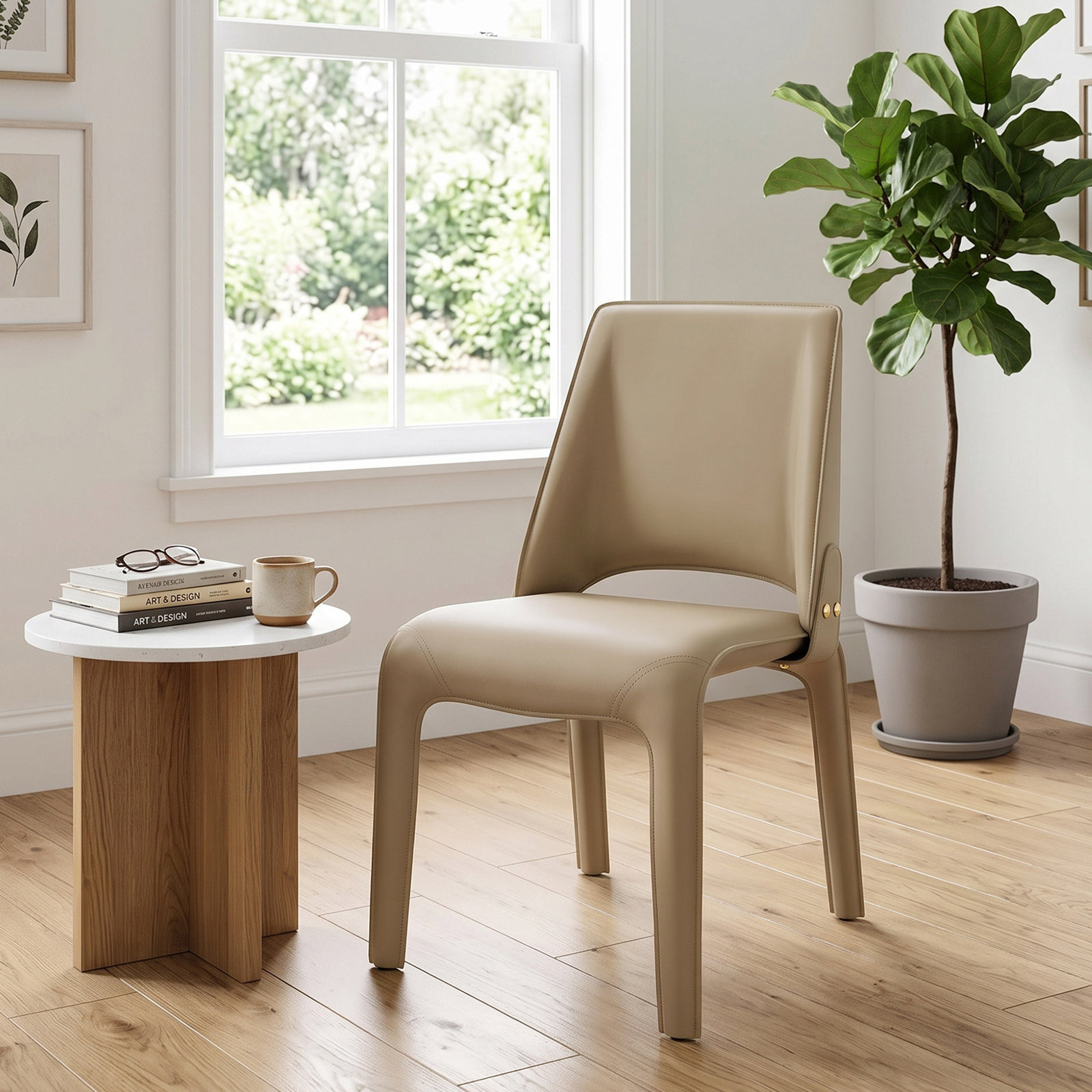 Vannes Dining Chair, 1, Tan, No Assembly Needed
