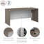 Coquille de bureau Areke 65W.-305413484