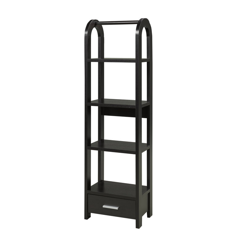 Étagère à livres H 63,25 "x l 17,25", Noir