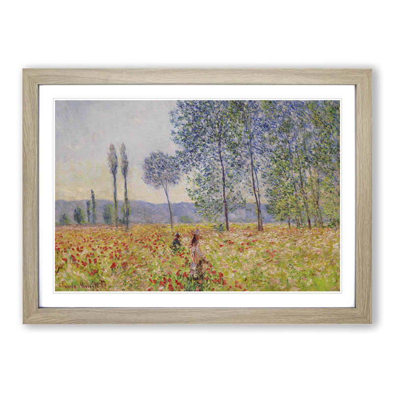 Claude Monet - Single Picture Frame Painting, Oak