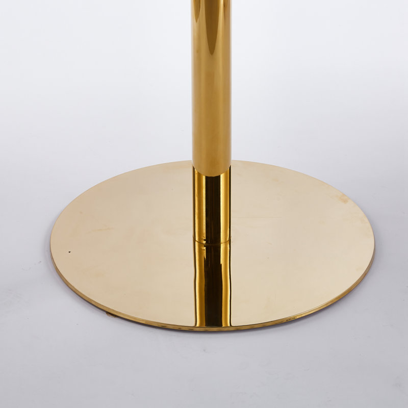 Table de bar 31,5 "pliable GOLDEN ET BLANC Tulip Bar Mid-Century pour 2 à 4 personnes