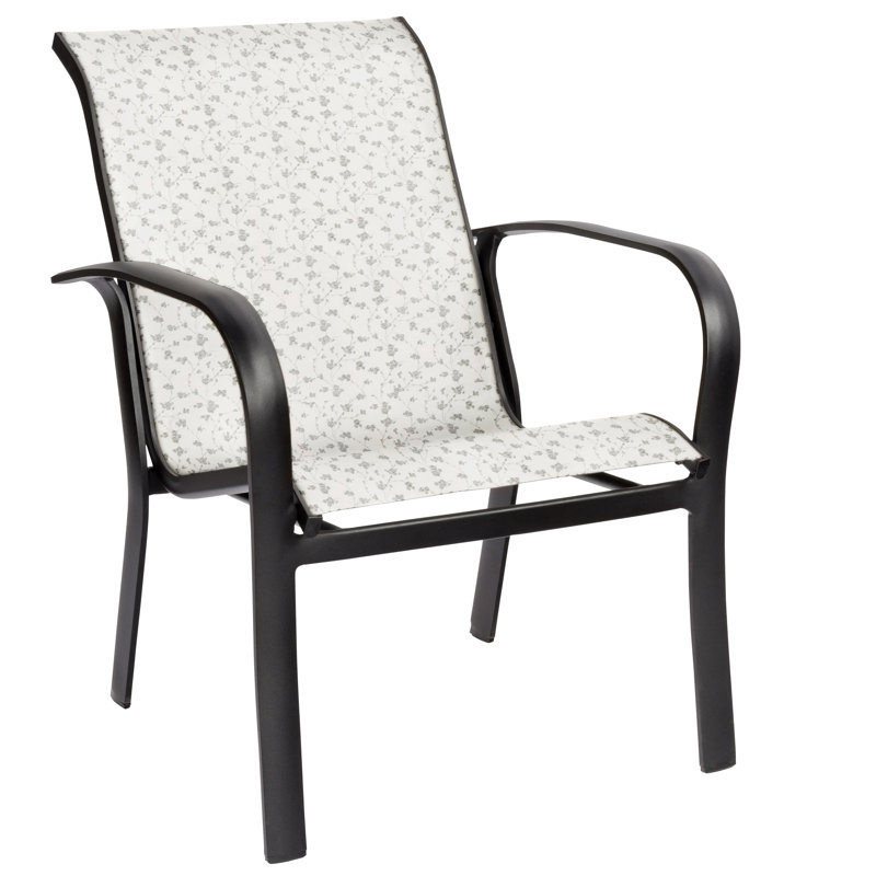 Chaise de patio empilable à bretelle Fremont, Porcelaine