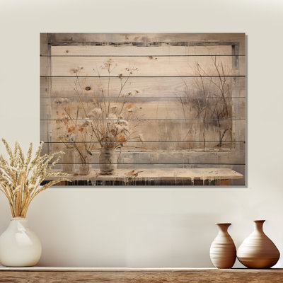 Winter Meadow View Calmness III - Prairie sur bois